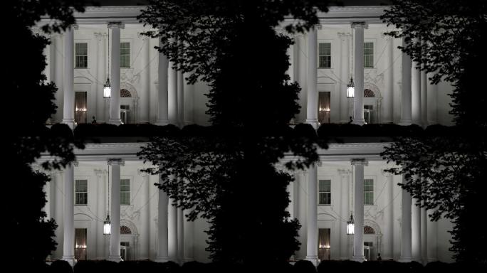 白宫华盛顿特区夜间