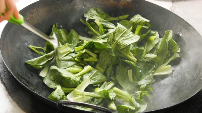 炒菜美食铁锅农家饭西红柿番茄