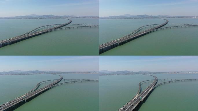 青岛胶州湾跨海大桥航拍