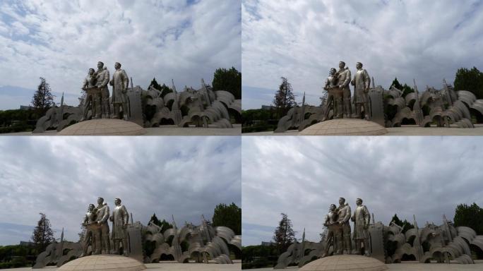 中国航天雕塑延时