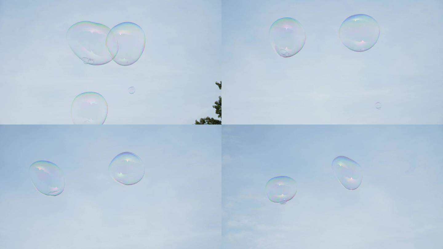 天空中漂浮的泡泡