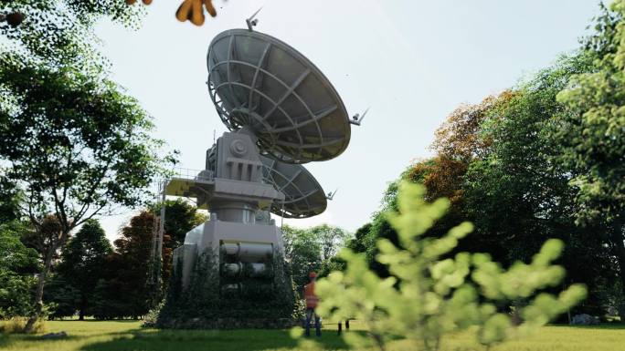 3d卫星信号发射塔