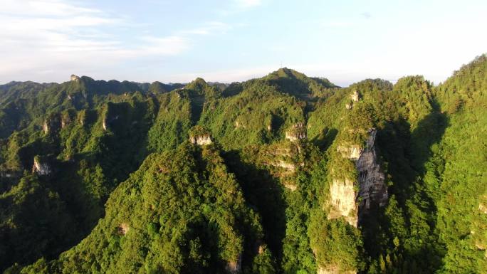 4K航拍贵州云台山黑冲大山峡谷5