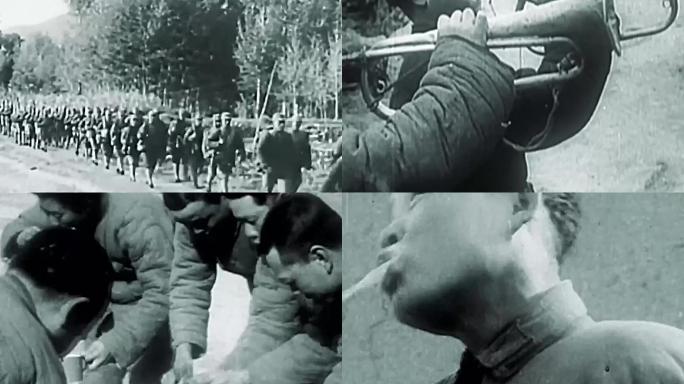40年代陕北红军行军生活