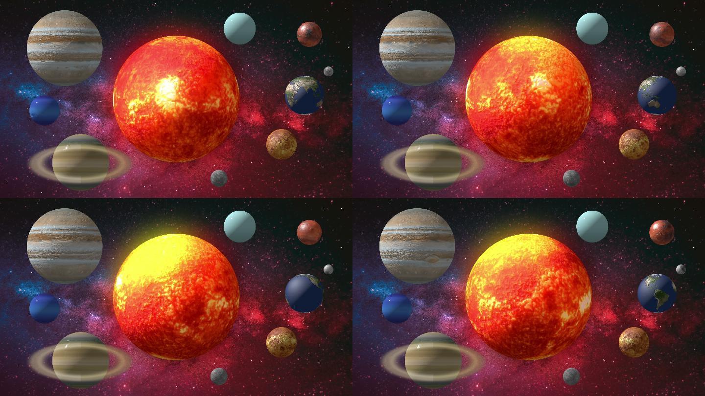 太阳系动画|可循环