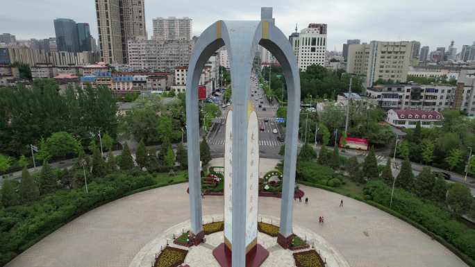 东北解放纪念碑航拍