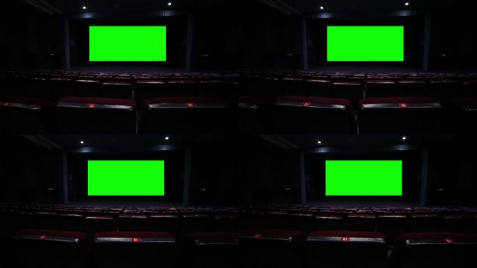 空电影院的屏幕绿屏素材影视绿屏视频背景