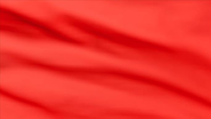 4K红色旗帜丝绸背景视频素材-无缝循环