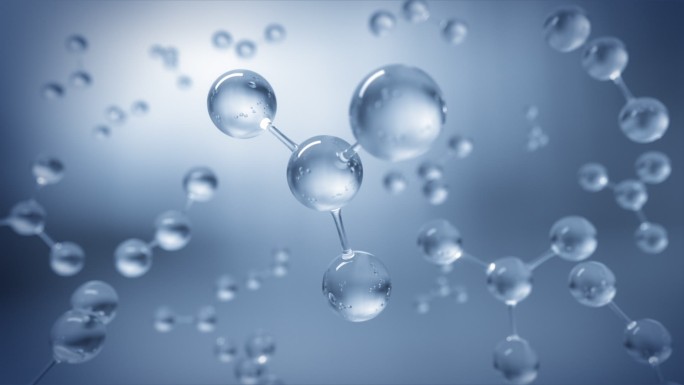 分子结构动画医科研究氧原子