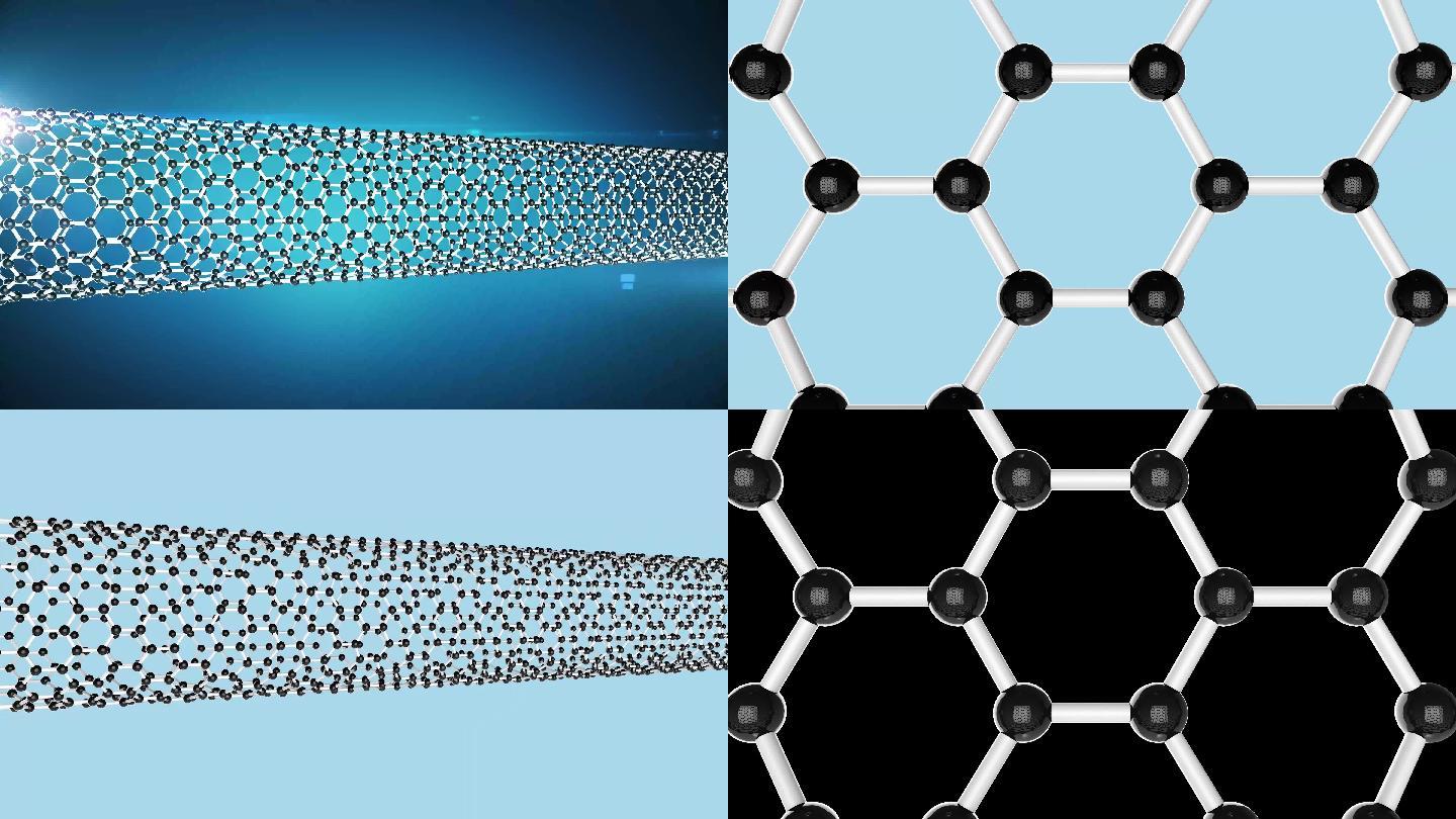 3D碳纳米管石墨烯新材料4K