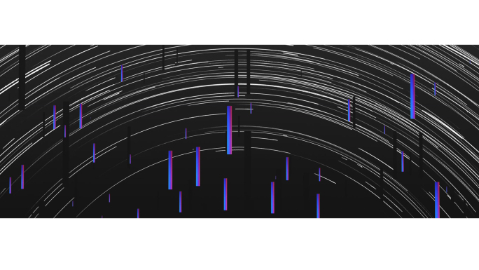 【宽屏时尚背景】弧形光线上升粒子简约炫酷