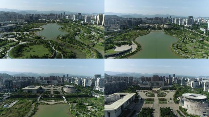 龙岩市政府航拍