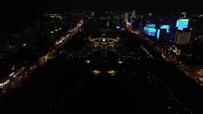 龙岩人民广场夜景