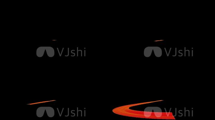 红飘带红色透明背景