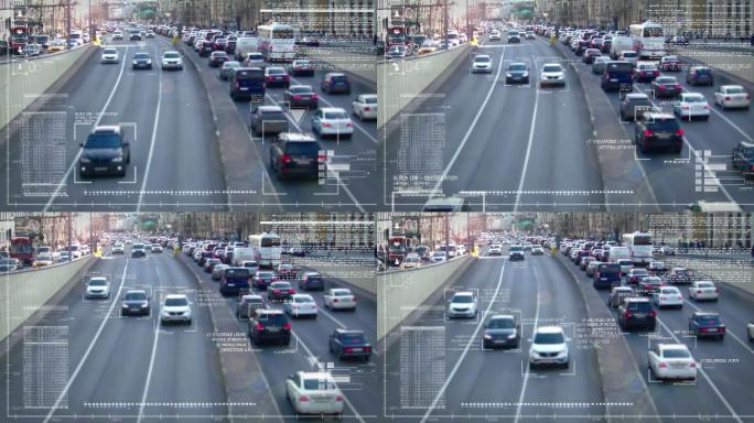 视频显示接口，用于跟踪和识别道路上的车辆