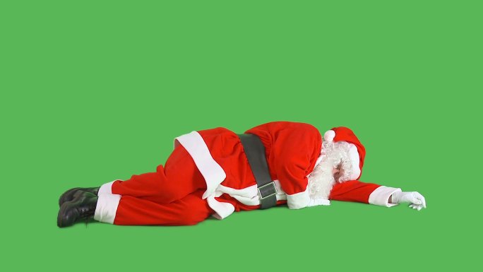 圣诞老人在小睡
