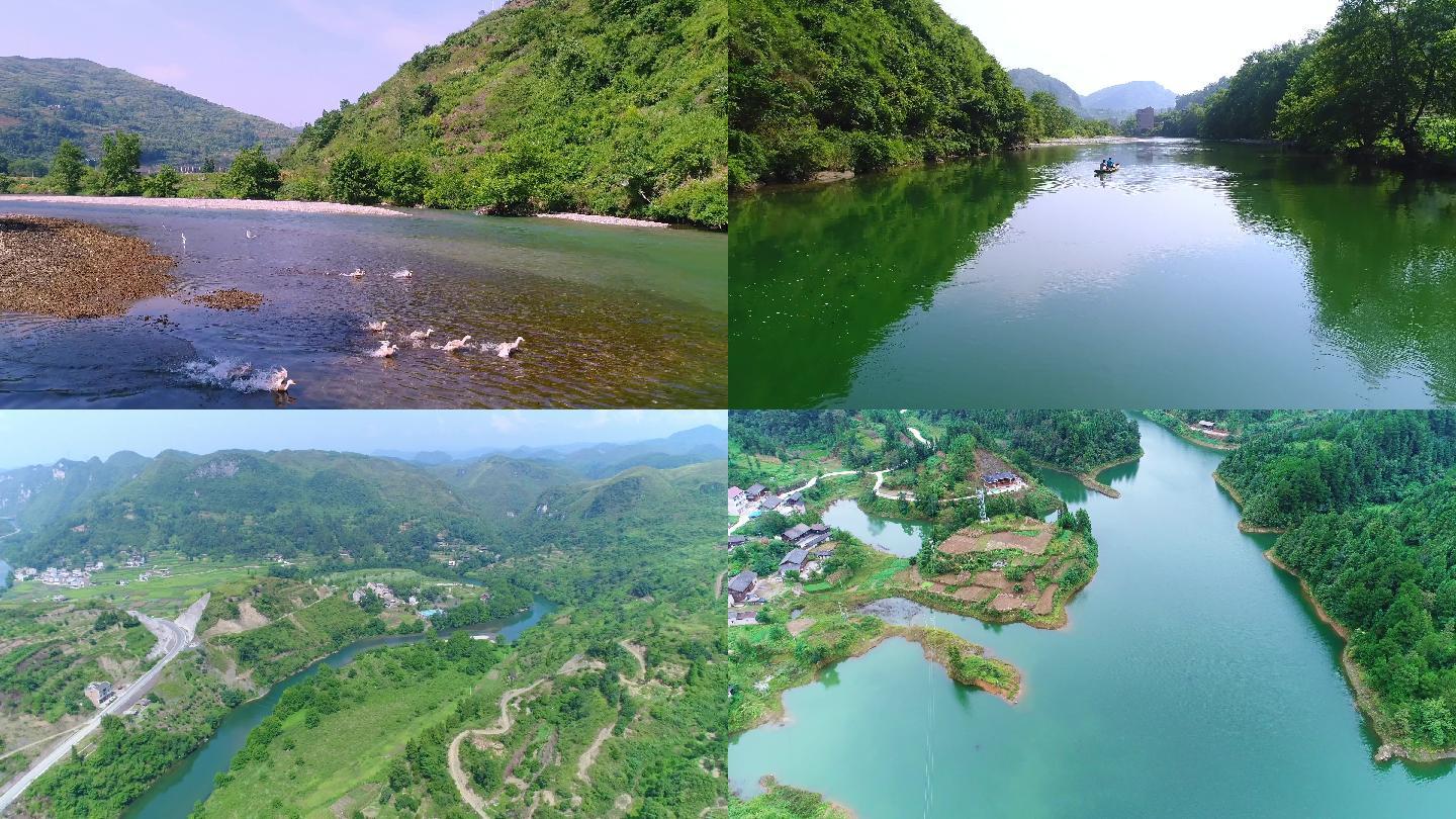 4K乡村振兴自然生态山川河流湖泊