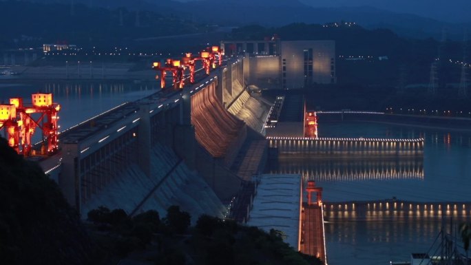 三峡大坝实拍素材