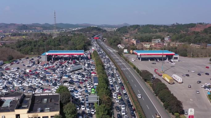 高速公路堵车