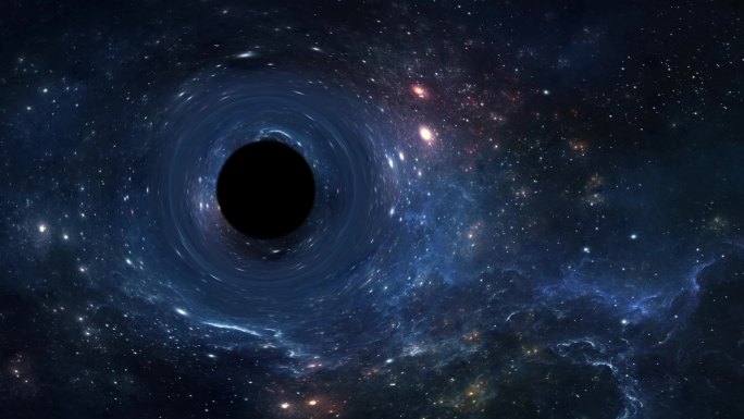 宇宙黑洞扭曲时空