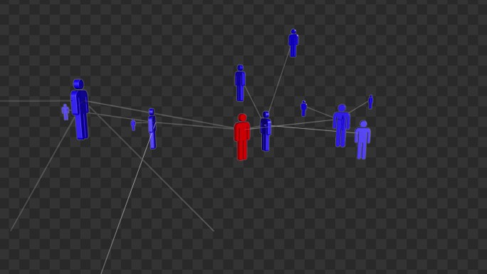 人际网络人脉关系网-带通道