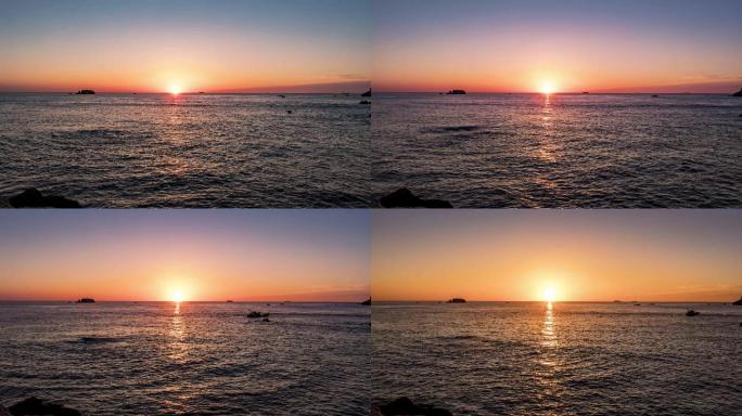东海渔山列岛海上日出延时摄影