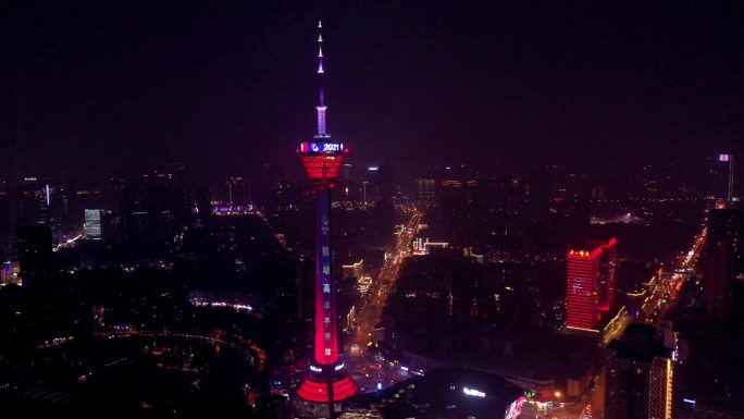 最新成都地标夜景可做标版
