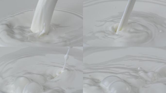 奶油牛奶泼洒奶昔早餐酸奶商品特写
