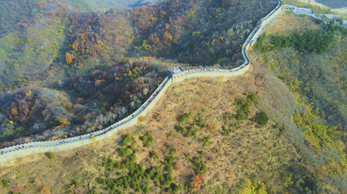 4k北京慕田峪长城高清航拍