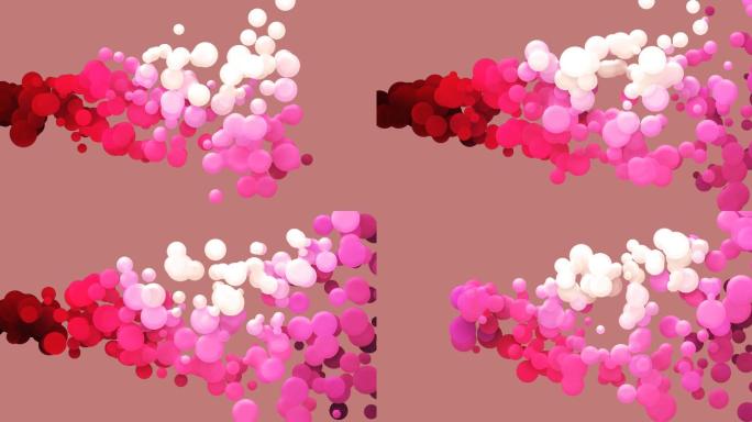抽象彩色气泡动画色彩斑斓气泡效果动画设计