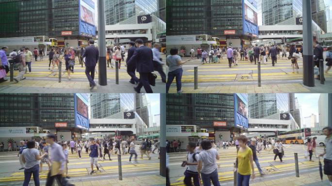 香港十字路口十字路口摩天大楼