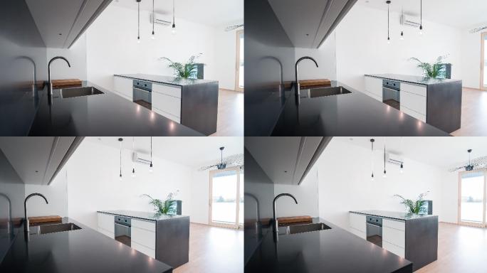 现代公寓的内部