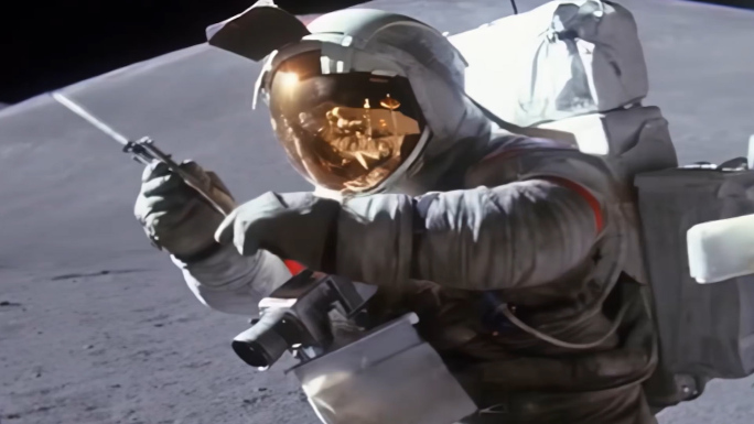 1971年阿波罗15号宇航员在月球表面活
