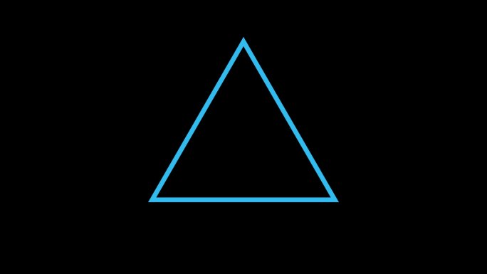 线条生长形成三角形