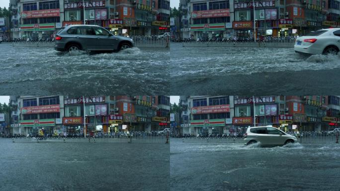 城市水患-高速摄影