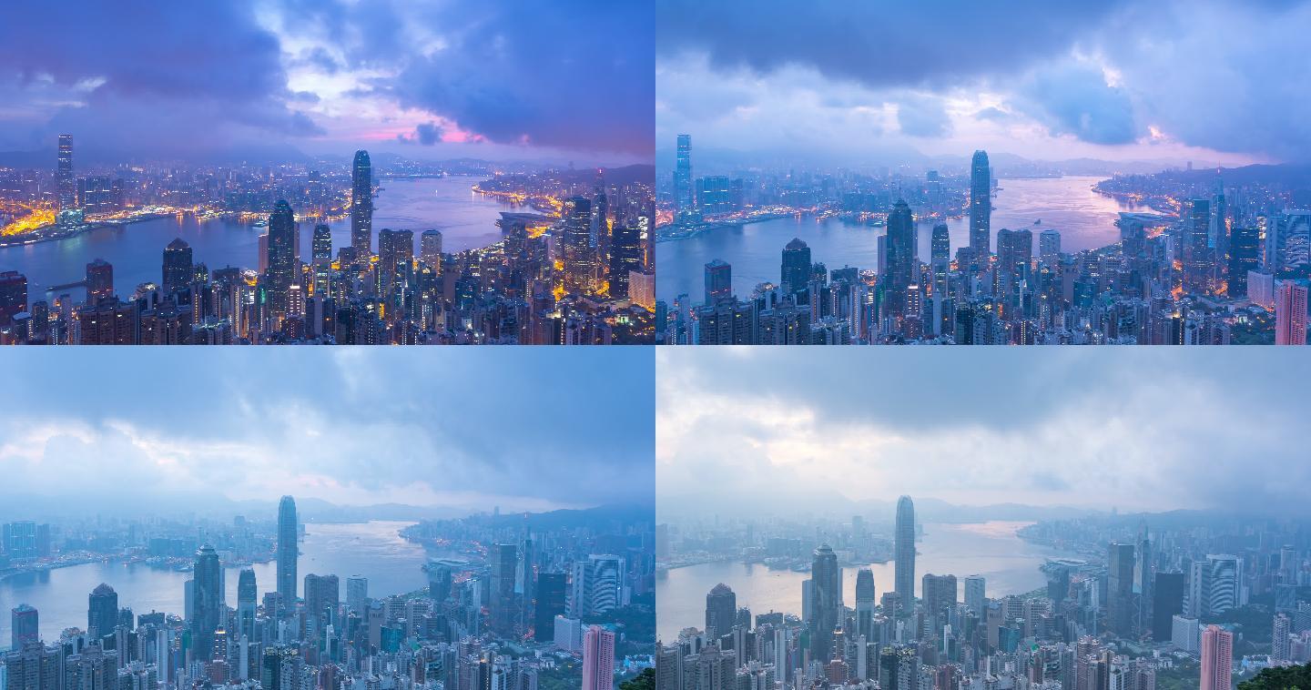 城市景观延时中国-东亚拥挤时间推移