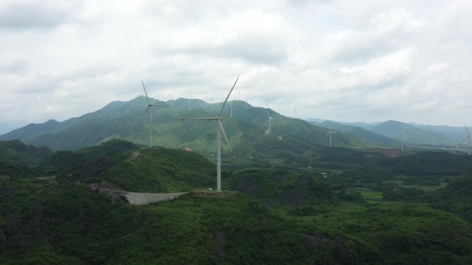 风电站江永风电站永州风车山发电