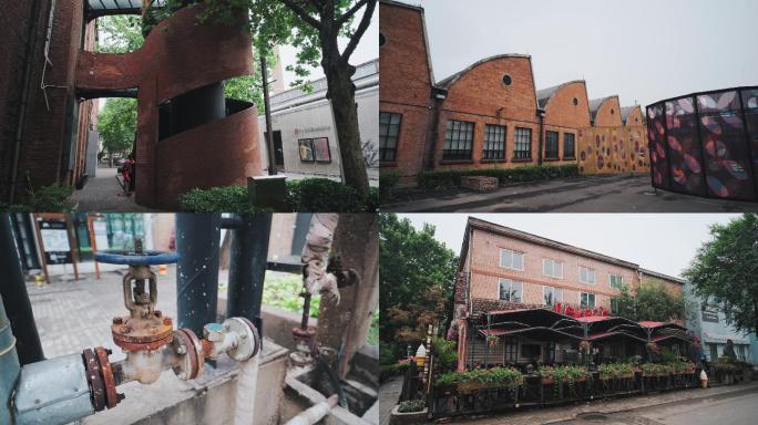 北京798艺术区751老工业区车间壁画