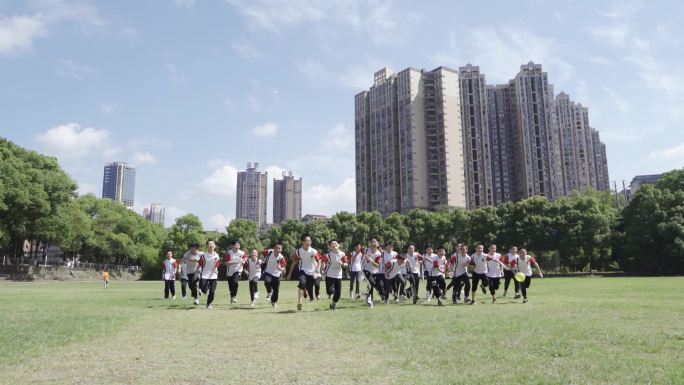 学生奔跑希望少年少年强阳光孩子