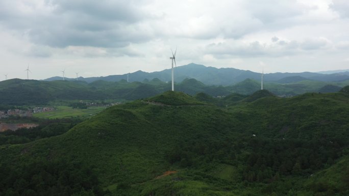 风电站江永风电站永州风车山发电