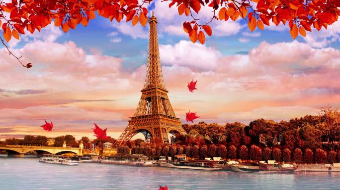 浪漫法国风景