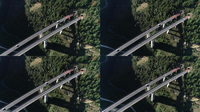 宣恩蒙板线高速桥航拍