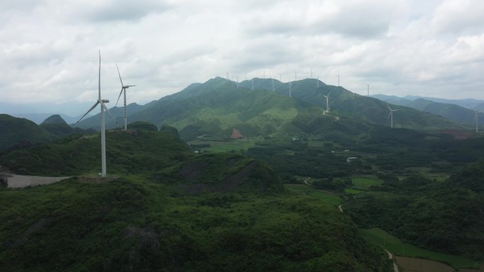 风电站江永风电站永州风车山发电