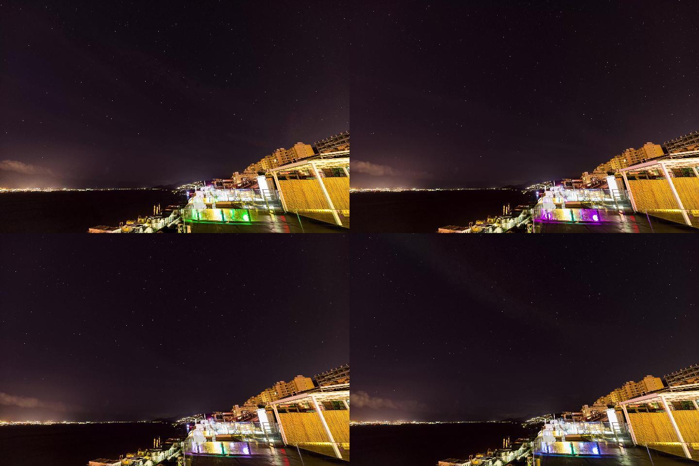 云南大理洱海延时星空摄影4K高清