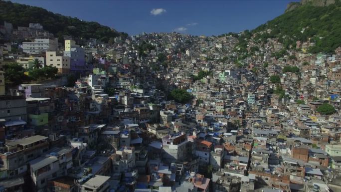 巴西贫民窟天际线城市快速发展航拍延时CB