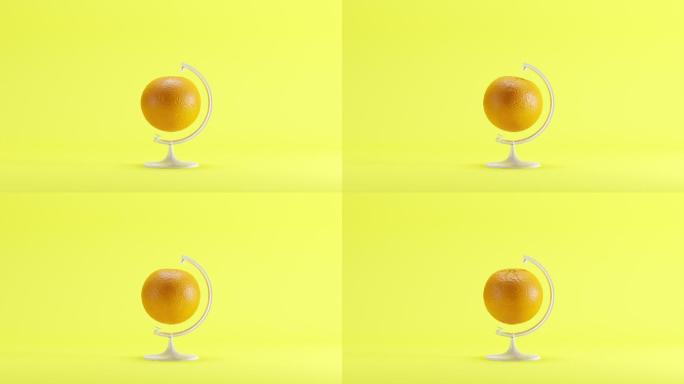 橙色水果三维动画
