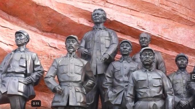 瑞金红色历史革命毛主席雕像
