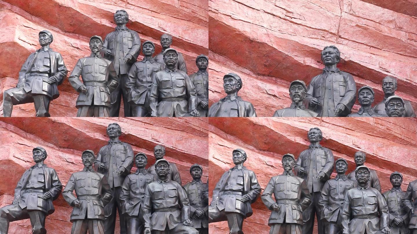 瑞金红色历史革命毛主席雕像
