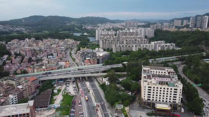 广州市白云区同和街道榕树头航拍