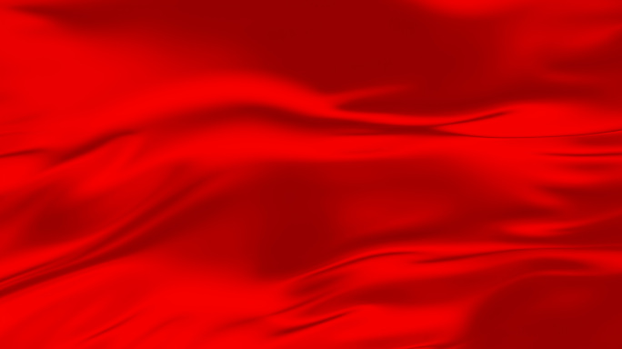 红旗红绸旗帜_视频loop循环4k原色